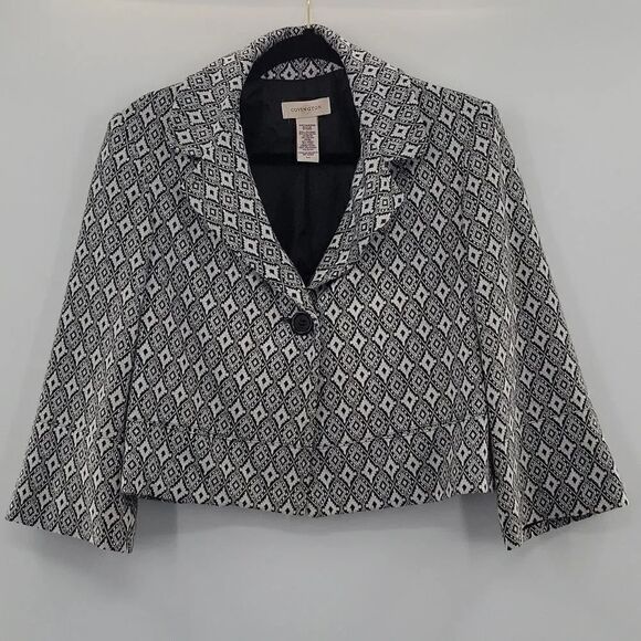 Covington Jackets & Blazers - 3For$20 Covington Blazer w/Black& White Diamond Design w/Shimmer size S